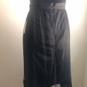 Black Lace skirt, zipper